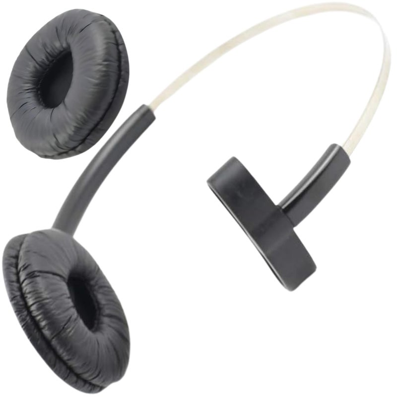 WirelessFinest سماعة رأس قياسية من بلانترونيكس 84605 + وسادة إضافية بديلة لسماعة رأس فوق الرأس لسافي CS540 W740 W745 W440 W740-M C054 CS540XD 8240 8245 W445 - Image 1